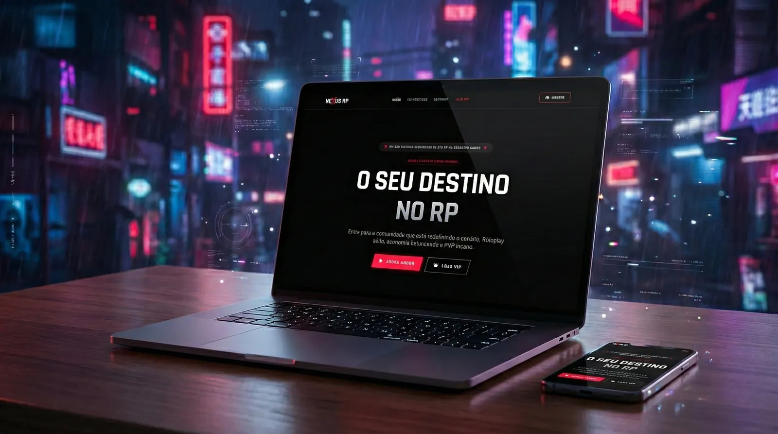 Nexus RP: Site oficial de um servidor de GTA Roleplay (imagem 1)